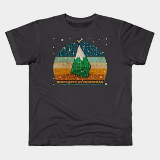 SIMPLICITY IN CHRISTMAS VINTAGE Kids T-Shirt
